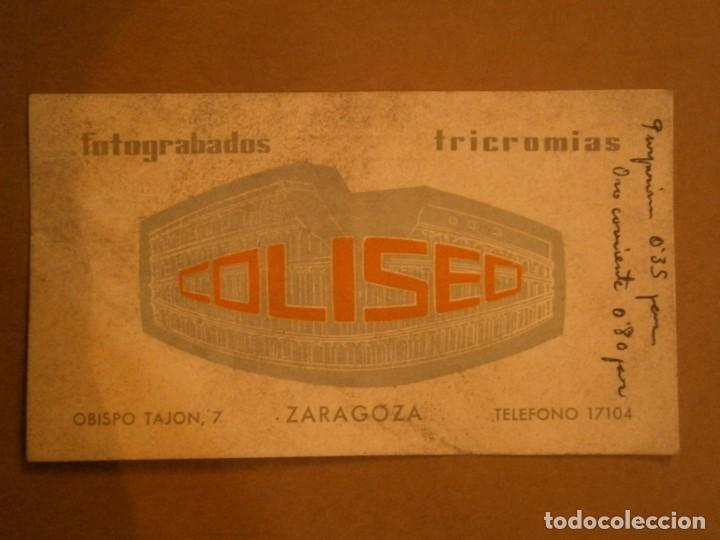 Collectionnisme Papier divers: FOTOGRABADOS, TRICOMANIAS. COLISEO (ZARAGOZA)