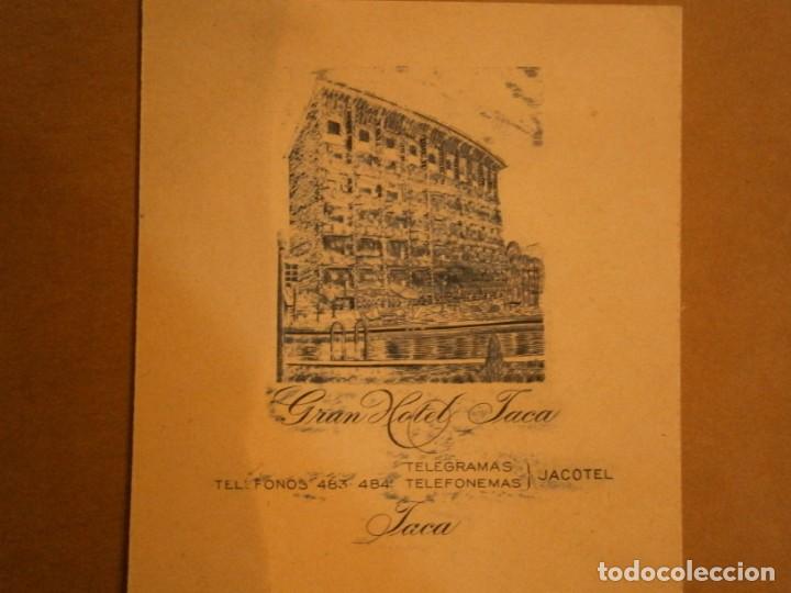 Collectionnisme Papier divers: GRAN HOTEL JACA &uacute;nica