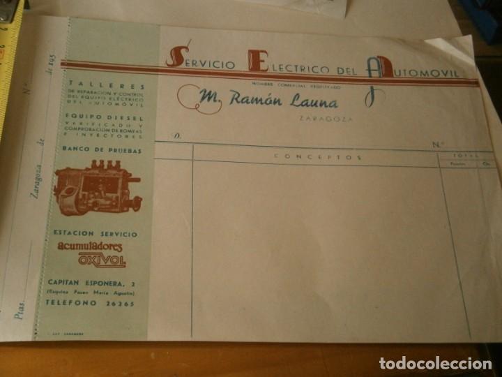 Outros artigos de papel: SERVICIO ELECTRONICO DEL AUTOMOVIL. M. RAMAM LAUNA. (ZARAGOZA)