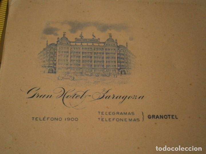 Outros artigos de papel: GRAN HOTEL-ZARAGOZA &uacute;nica