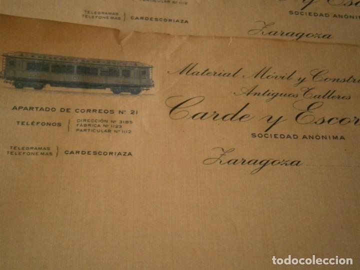 Outros artigos de papel: FACTURA A&Ntilde;OS 40/50, MATERIAL MOVIL Y CONSTRUCIONES, ANTIGUOS TALLERES