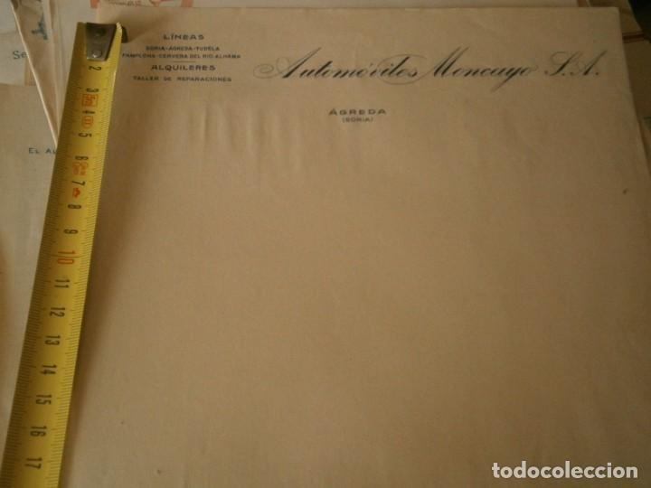 Outros artigos de papel: FACTURA A&Ntilde;OS 40/50, AUTOMOVILES MONCAYO (SORIA)