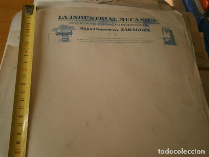 Outros artigos de papel: FACTURA A&Ntilde;OS 40/50, LA INDUSTRIAL MECANICA (ZARAGOZA)