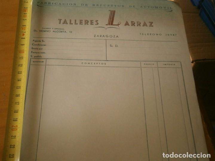 Collectionnisme Papier divers: FACTURA A&Ntilde;OS 40/50, TALLERES LARRAZ (ZARAGOZA)