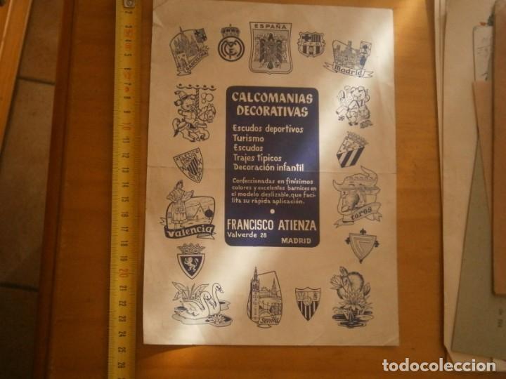 Collectionnisme Papier divers: CALCOMANIAS DECORATIVAS, FRANCISCO ATIENZA (MADRID. UNICO EN TC)