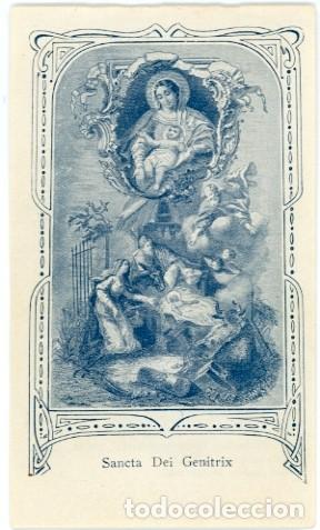 Otros art&iacute;culos de coleccionismo en papel: Estampa, Sancta Dei Genitrix, Ora pro nobis.
