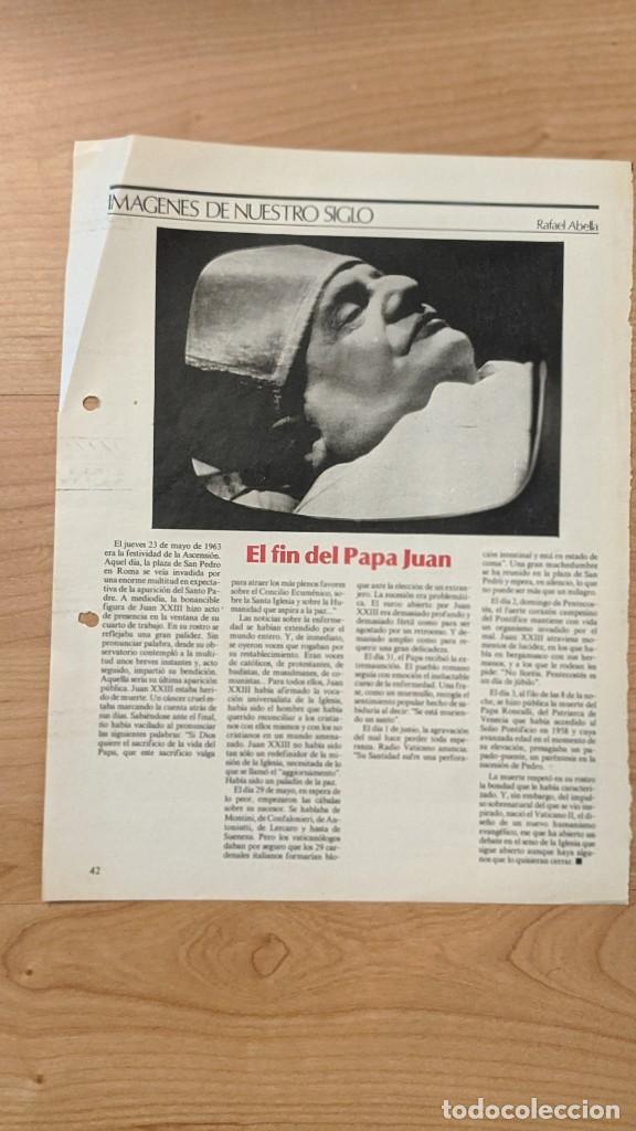 Sammelleidenschaft Andere Papierartikel: ART&Iacute;CULO DE PRENSA SOBRE EL PAPA JUAN