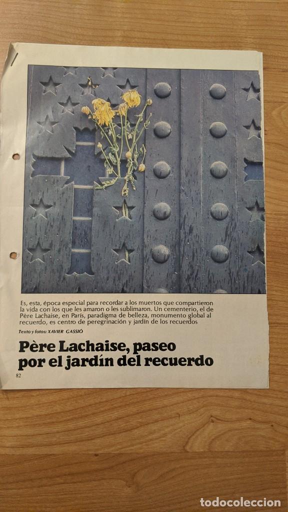 Paper Collecting Others: ANTIGUO ART&Iacute;CULO DE PRENSA &laquo;P&Egrave;RE LACHAISE, PASEO POR EL JARD&Iacute;N DEL RECUERDO&raquo; (5 P&Aacute;GS.)