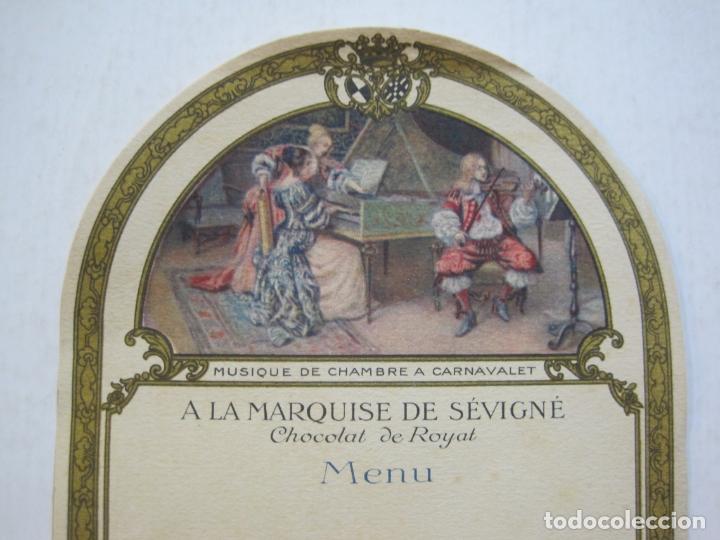 Collectionnisme Papier divers: MUSIQUE DE CHAMBRE A CARNAVALET-MENU ANTIGUO-CHOCOLAT DE ROYAL-VER FOTOS-(K-887)