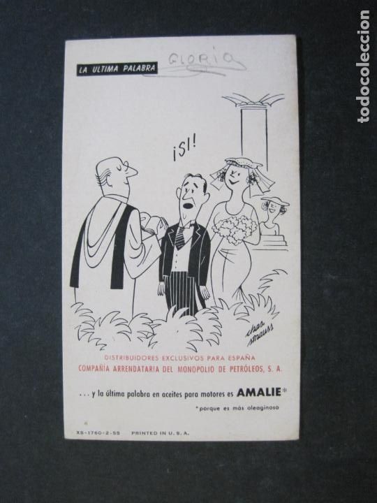 Outros artigos de papel: LA ULTIMA PALABRA-PUBLICIDAD ACEITES PARA MOTORES AMALIE-VER FOTOS-(75.470)