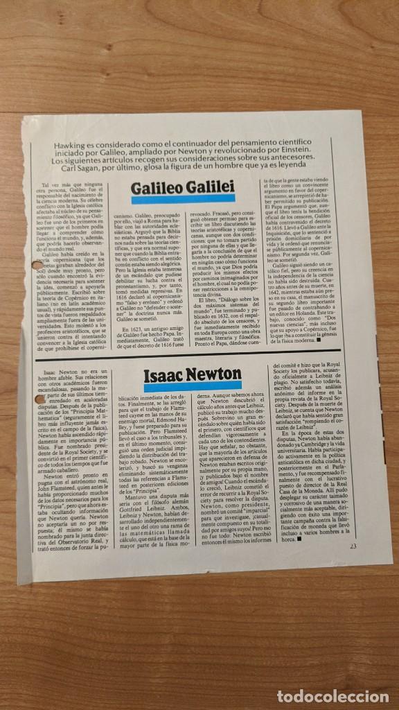 Paper Collecting Others: ANTIGUO ART&Iacute;CULO DE PRENSA SOBRE CIENT&Iacute;FICOS (1 P&Aacute;G.)