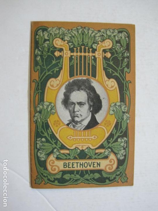 Otros Art&iacute;culos de Coleccionismo en Papel: BEETHOVEN-BIBLIOTECA MIRALLES-BARCELONA-PUBLICIDAD ANTIGUA MUSICA-VER FOTOS-(K-919)