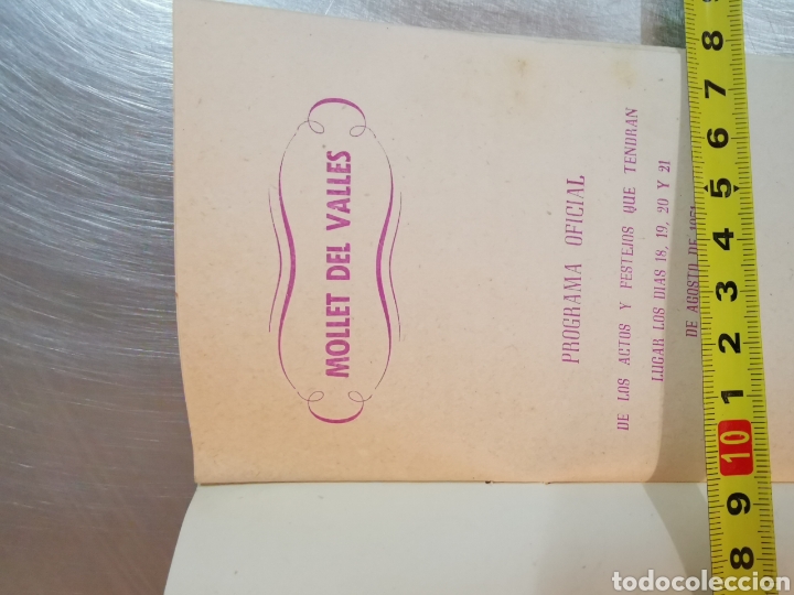 Otros art&iacute;culos de coleccionismo en papel: Programa de las fiesta Mayor de Mollet de 1951 - Foto 5