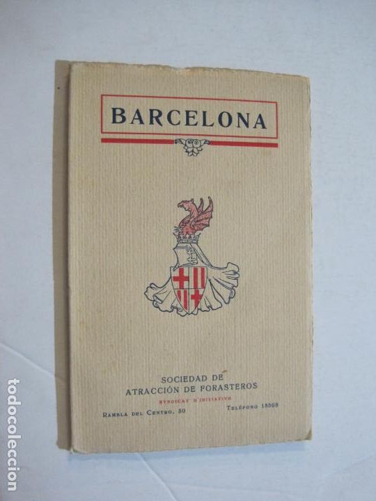 Collectionnisme Papier divers: BARCELONA-SOCIEDAD ATRACCION DE FORASTEROS-LIBRO ANTIGUO-VER FOTOS-(K-936)