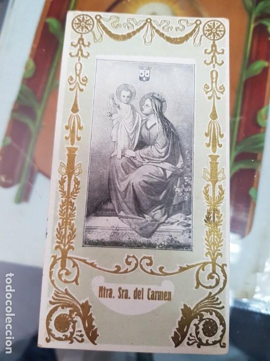 Otros Art&iacute;culos de Coleccionismo en Papel: ANTIGUA ESTAMPA RELIGIOSA VIRGEN NUESTRA SE&Ntilde;ORA DEL CARMEN