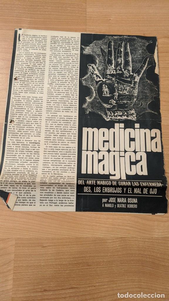 Outros artigos de papel: ANTIGUO ART&Iacute;CULO DE PRENSA &laquo;MEDICINA M&Aacute;GICA) (3. HOJAS)