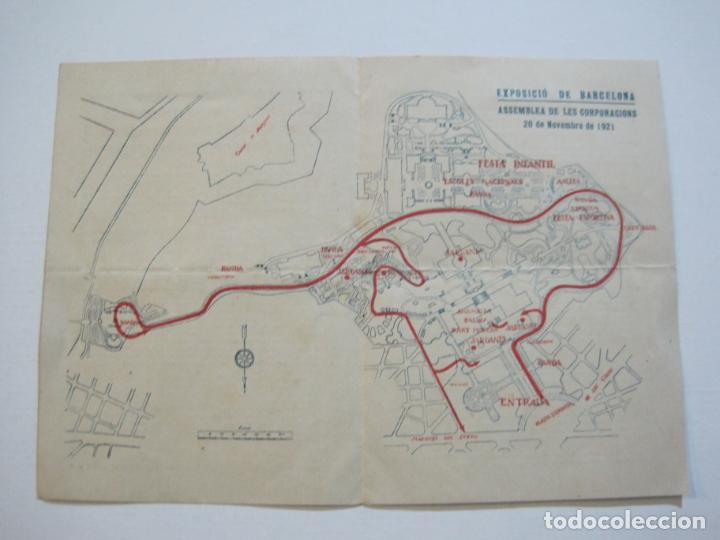 Altri oggetti di carta: BARCELONA-EXPOSICIO-ASSAMBLEA DE LES CORPORACIONS 1921-PROGRAMA + MAPA-VER FOTOS-(K-975)