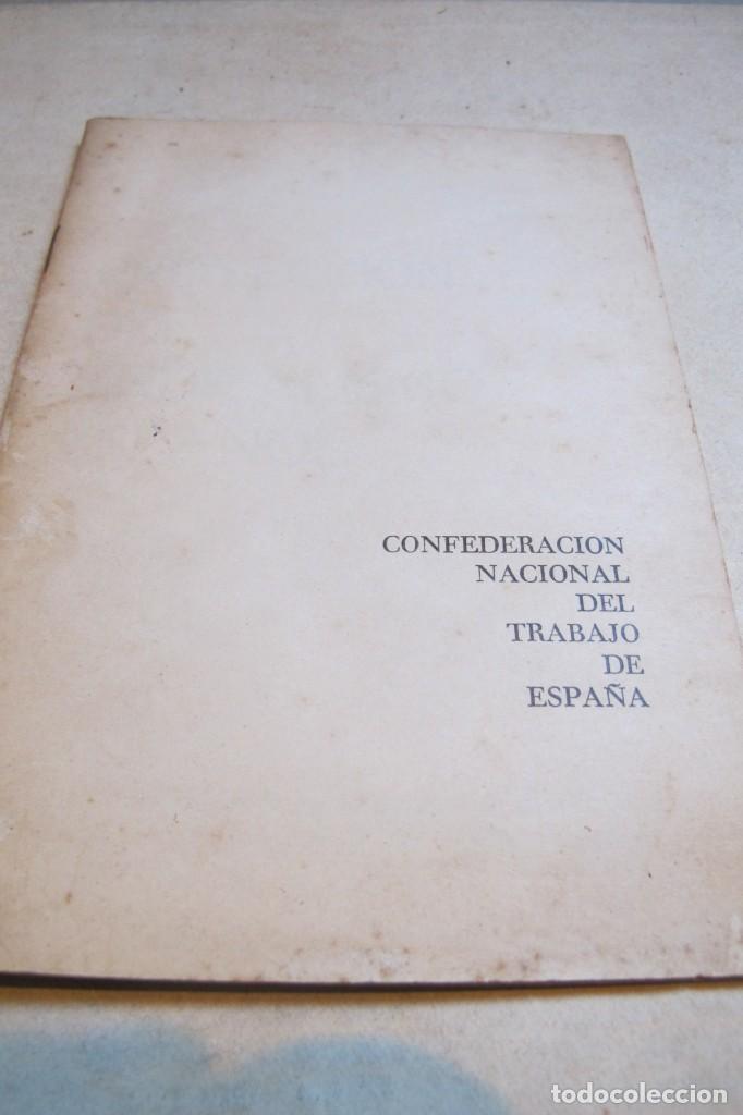 Sammelleidenschaft Andere Papierartikel: CONFEDERACION NACIONAL DEL TRABAJO DE ESPA&Ntilde;A. C.N.T. PROYECCION DEL SINDICALISMO ESPA&Ntilde;OL. ANARQUISMO