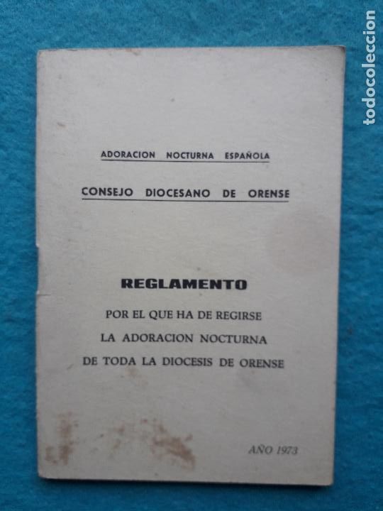 Sammelleidenschaft Andere Papierartikel: Orense. Reglamento por el que ha de Regirse la Adoraci&oacute;n Nocturna de toda la Di&oacute;cesis.