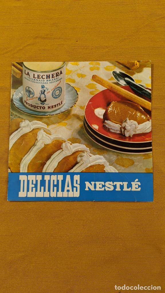 Outros artigos de papel: ANTIGUO FOLLETO DELICIAS NESTL&Eacute;