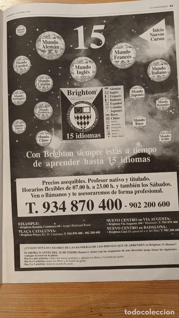 Outros artigos de papel: ANUNCIO DE PRENSA &laquo;ESCUELA DE IDIOMAS BRIGHTON&raquo; 1999