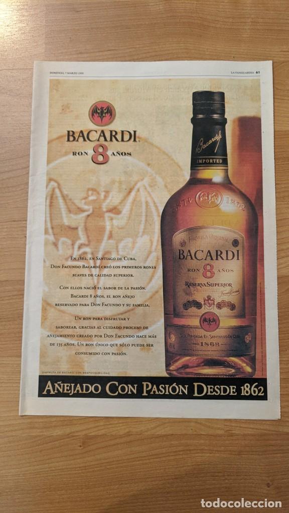 Sammelleidenschaft Andere Papierartikel: ANUNCIO DE PRENSA BACARDI&raquo; 1999