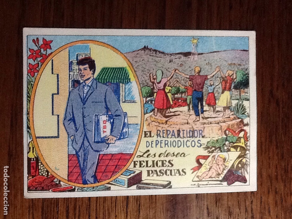 Otros art&iacute;culos de coleccionismo en papel: FELICITACI&Oacute;N DE NAVIDAD EL REPARTIDOR DE PERI&Oacute;DICOS LE DESEA FELICES PASCUAS