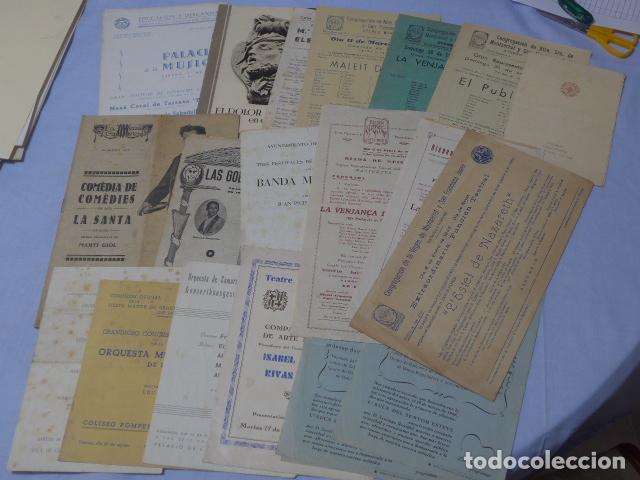 Otros art&iacute;culos de coleccionismo en papel: ANTIGUO LOTE DE CATALOGOS FOLLETOS DE MUSICA CONCIERTOS TEATRO