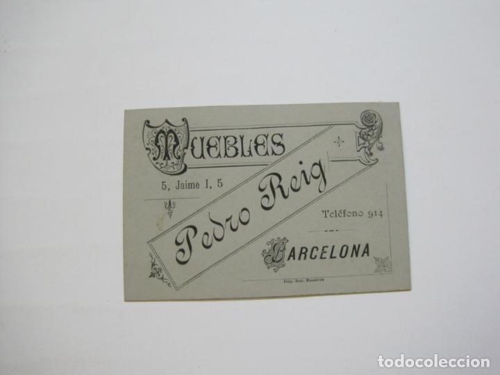 Paper Collecting Others: BARCELONA-MUEBLES PEDRO REIG-PUBLICIDAD ANTIGUA-VER FOTOS-(75.702)