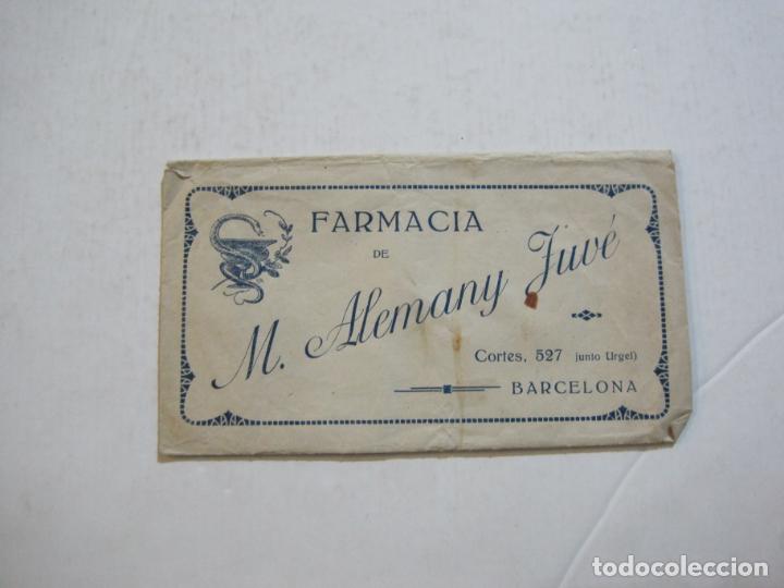 Otros art&iacute;culos de coleccionismo en papel: BARCELONA-FARMACIA DE M. ALEMANY JUVE-CARTA PUBLICIDAD ANTIGUA-VER FOTOS-(75.735)