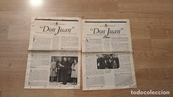 Paper Collecting Others: ANTIGUO ART&Iacute;CULO DE PRENSA BIOGRAF&Iacute;A DON JUAN, EL CONDE DE BARCELONA EN DOS PARTES