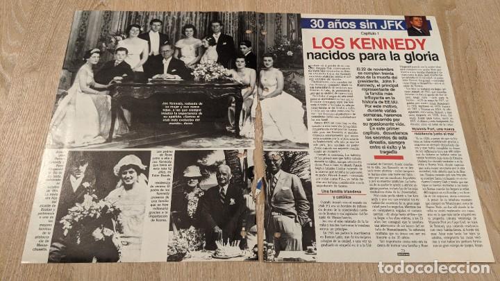 Sammelleidenschaft Andere Papierartikel: ANTIGUO ART&Iacute;CULO DE PRENSA &laquo;LOS KENNEDY NACIDOS PARA LA GLORIA&raquo; (4 HOJAS)
