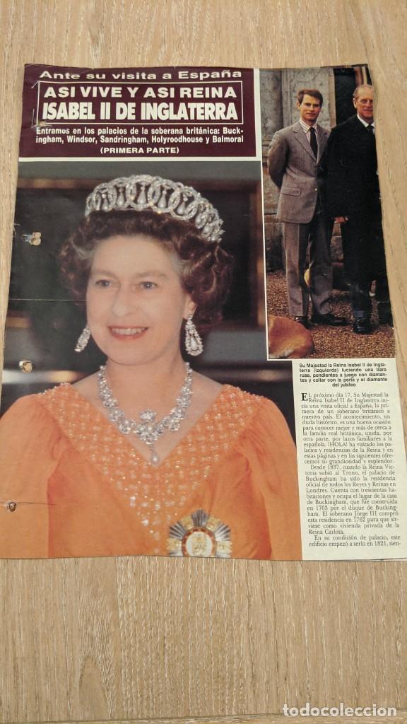Paper Collecting Others: ANTIGUO ART&Iacute;CULO DE PRENSA &laquo;AS&Iacute; VIVE Y AS&Iacute; REINA ISABEL II DE INGLATERRA&raquo; (7 HOJAS)
