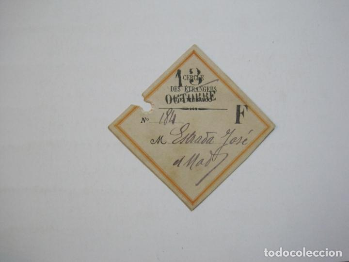 Paper Collecting Others: MONACO-CERCLE DES ETRANGERS DE MONACO-DOCUMENTO ANTIGUO-VER FOTOS-(75.831)