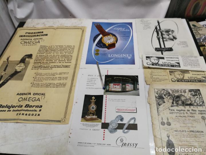 Otros Art&iacute;culos de Coleccionismo en Papel: 7 HOJAS PUBLICIDAD DE RELOJES, OMEGA, LONGINES, CERTINA, JAEGER-LE COULTRE Y EL TRUST JOYERO