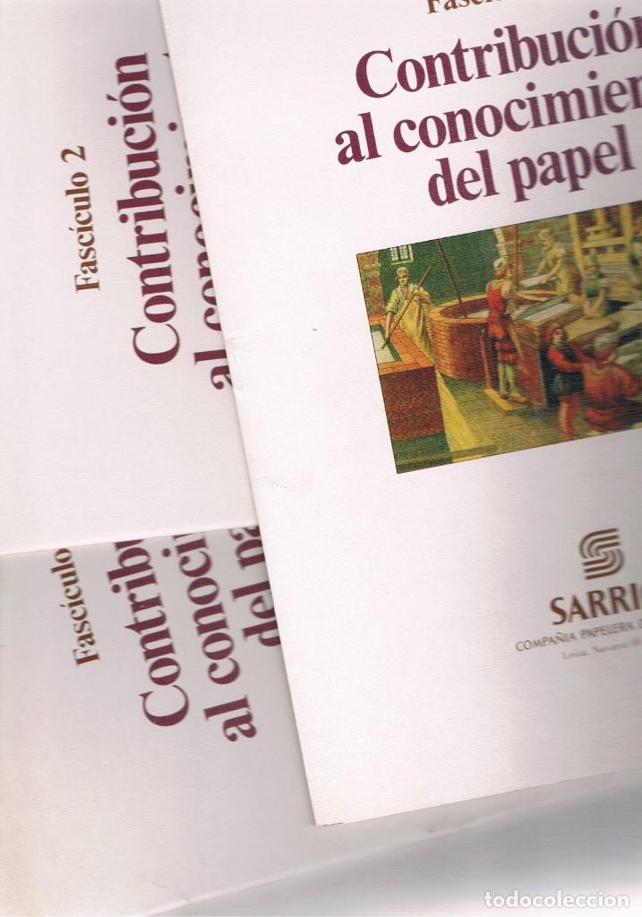 Otros Art&iacute;culos de Coleccionismo en Papel: SEIS FASCISCULOS CONTRIBUCION AL CONOCIMIENTO DEL PAPEL DE SARRIO