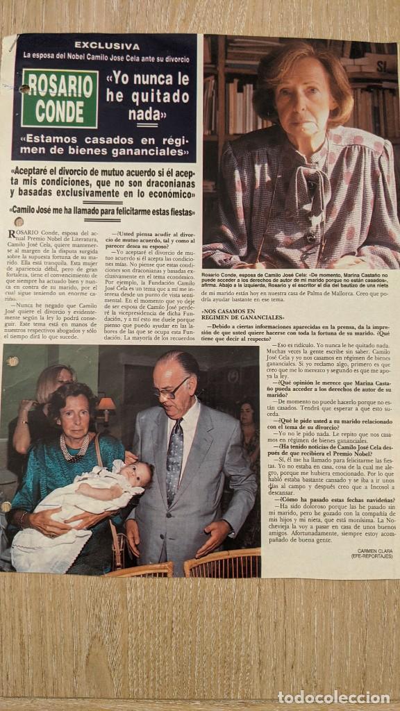 Sammelleidenschaft Andere Papierartikel: ANTIGUO ART&Iacute;CULO DE PRENSA &laquo;ROSARIO CONDE&raquo; (3 HOJAS)