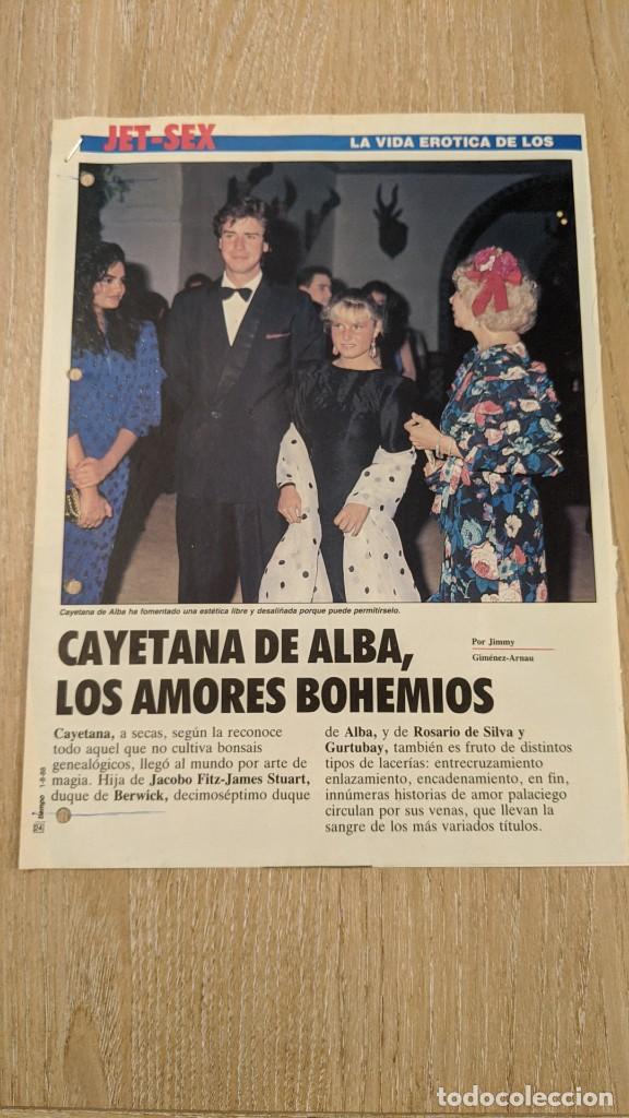 Paper Collecting Others: ANTIGUO ART&Iacute;CULO DE PRENSA &laquo;CAYETANA DE ALBA, LOS AMORES BOHEMIOS&raquo; (3 HOJAS)