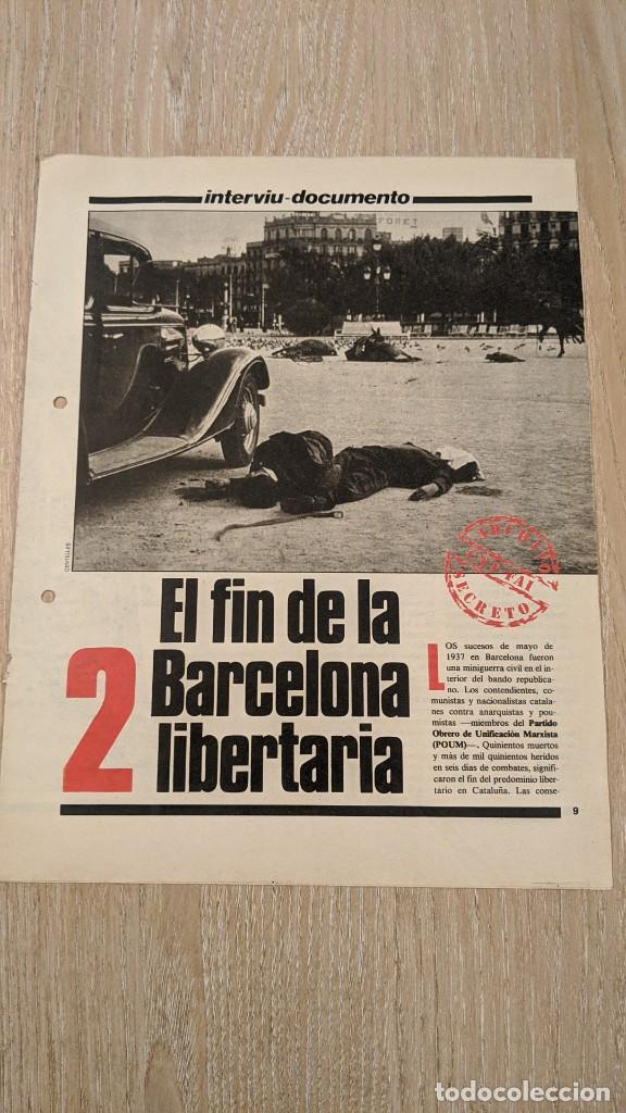 Paper Collecting Others: ANTIGUO ART&Iacute;CULO DE PRENSA &laquo;EL FIN DE LA BARCELONA LIBERTARIA&raquo; (4 HOJAS)