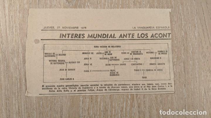 Paper Collecting Others: ANTIGUO RECORTE DE PRENSA &laquo;&Aacute;RBOL GENEAL&Oacute;GICO REINA VICTORIA DE INGLATERRA&raquo;