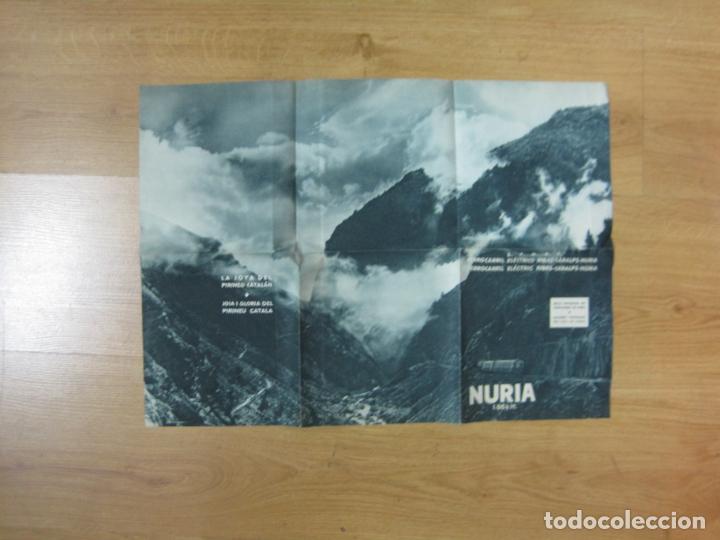 Otros art&iacute;culos de coleccionismo en papel: NURIA-FERROCARRIL ELECTRICO RIBAS CARALPS NURIA-PUBLICIDAD ANTIGUA-VER FOTOS-(K-1102)