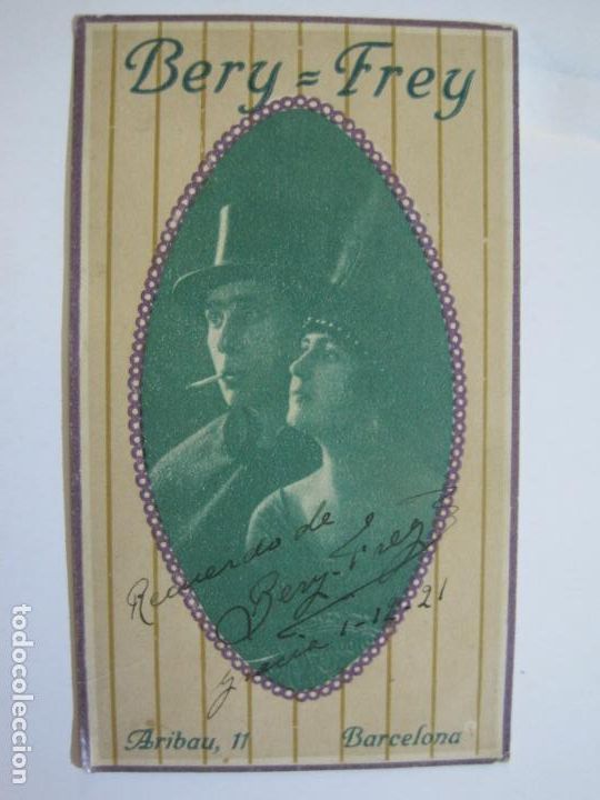 Altri oggetti di carta: BERY FREY-DUETO COMICO-AUTOGRAFO-PUBLICIDAD NUEVO DOMICILIO EN ARIBAU, BARCELONA-VER FOTOS-(75.952)