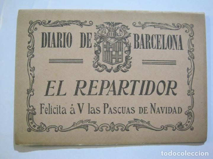 Outros artigos de papel: EL REPARTIDOR-DIARIO DE BARCELONA-FELICITACION ANTIGUA NAVIDAD-VER FOTOS-(76.037)