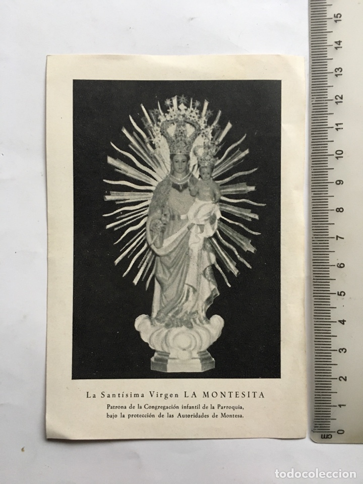 Otros Art&iacute;culos de Coleccionismo en Papel: ESTAMPA. SANT&Iacute;SIMA VIRGEN LA MONTESITA. MONTESA. VAL&Egrave;NCIA.