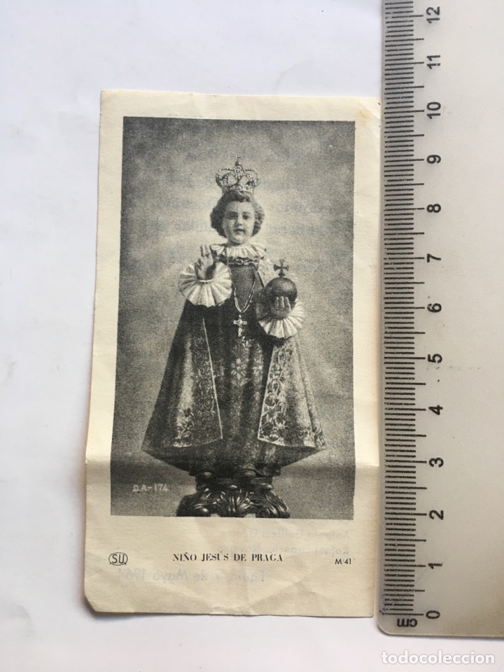 Otros art&iacute;culos de coleccionismo en papel: ESTAMPA. NI&Ntilde;O JES&Uacute;S DE PRAGA. RCDO. NI&Ntilde;OS DOCTRINA CRISTIANA DE FAURA. VAL&Egrave;NCIA. FECHA, 7 MAYO 1964.