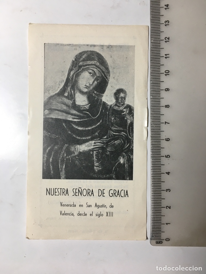 Otros art&iacute;culos de coleccionismo en papel: ESTAMPA. NTRA. SRA. DE GRACIA. SAN AGUST&Iacute;N, VAL&Egrave;NCIA. GOZOS.