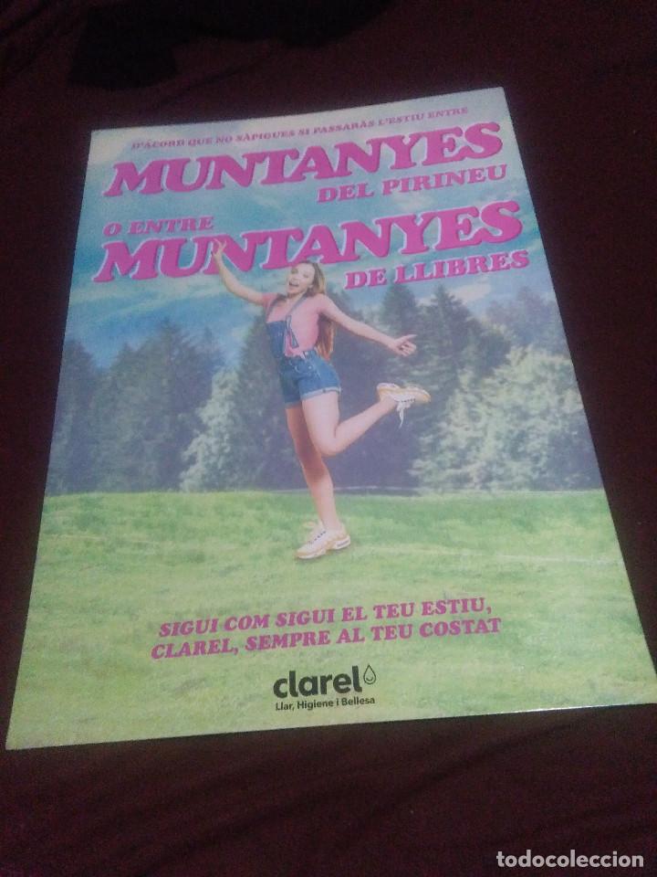 Outros artigos de papel: CARTEL CARTONE PLASTIFICADO ANUNCIO CLAREL 69X50