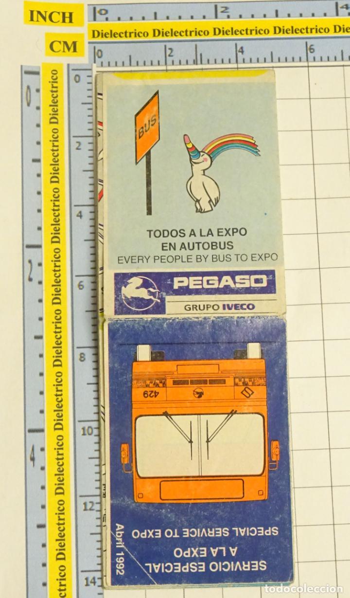 Otros Art&iacute;culos de Coleccionismo en Papel: DOCUMENTO DE LA EXPO SEVILLA 92 1992 CAMIONES IVECO PEGASO. SERVICIO AUTOBUSES