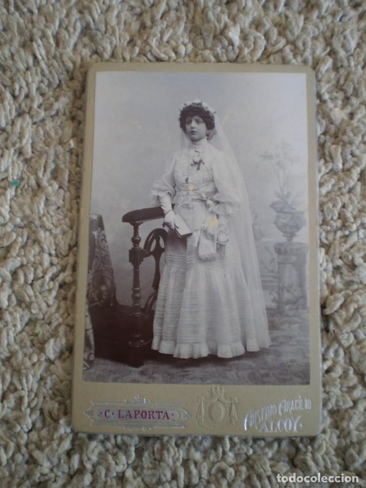 Paper Collecting Others: FOTOGRAFIA P-S. XX. CARLOS LAPORTA FOTOGRAFO ALCOY. VER DORSO. 17X10 CM.