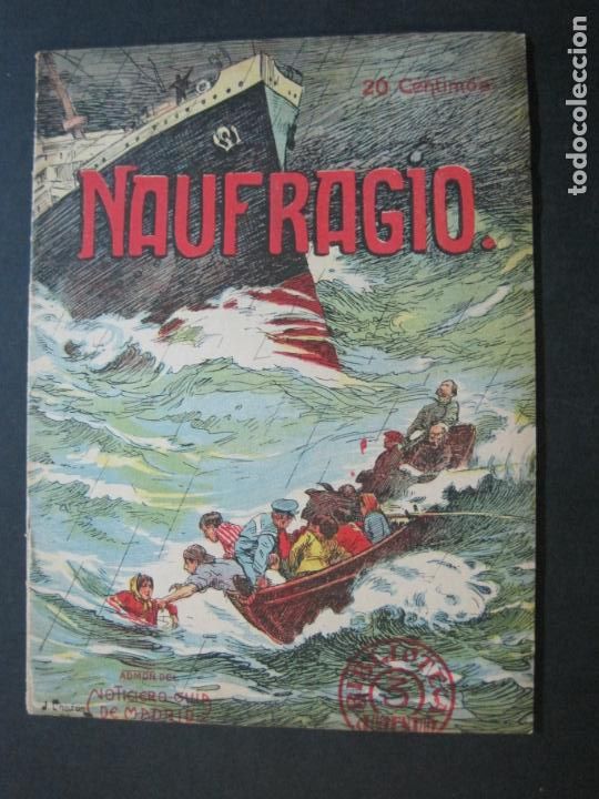 Otros art&iacute;culos de coleccionismo en papel: NAUFRAGIO-BIBLIOTECA JUVENTUD-PUBLICACION ANTIGUA-VER FOTOS-(K-1177)
